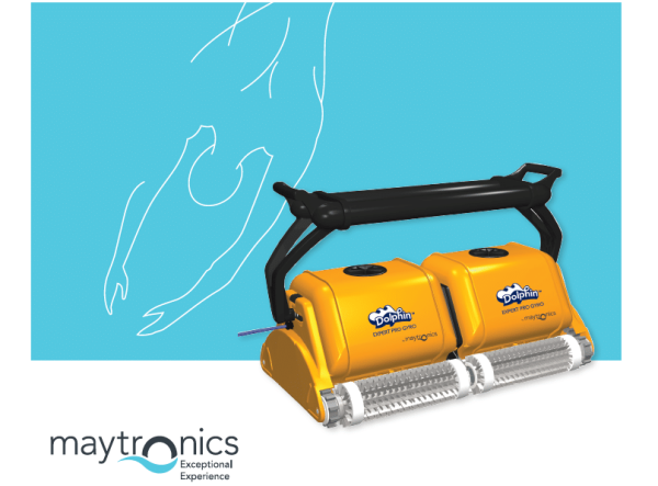 MAYTRONICS COMMERCIAL DOLPHIN PRO EXPERT 2×2 COMBINED BRUSH FOR UP TO 50M POOL - Image 3