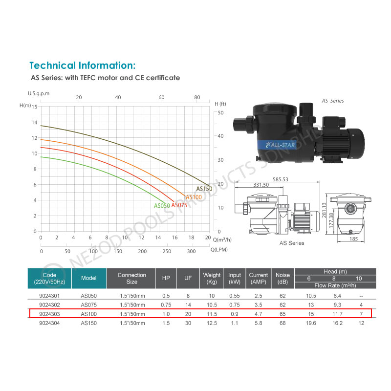 EMAUX Swimming Pool Pump with Filter Combo Set - Image 2