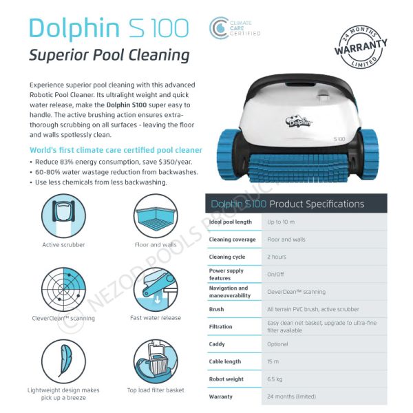 MAYTRONICS S100 POOL ROBOTIC CLEANER FOR UP TO 10M POOL - Image 3