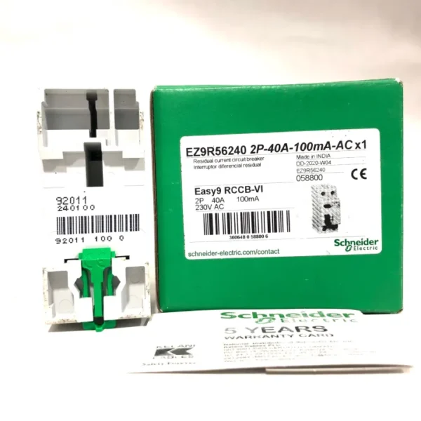 SCHNEIDER RCCB Easy9 40Amp 100mA Single Phase - Image 3