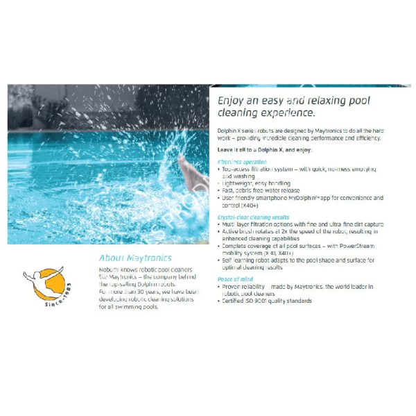 MAYTRONICS X30 ROBOTIC POOL CLEANER FOR UP TO 12M POOL - Image 9