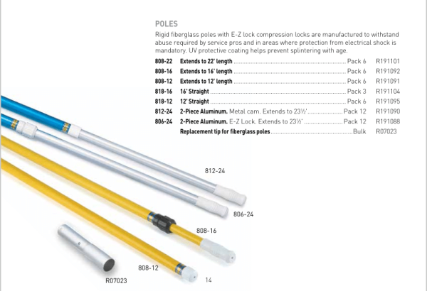 PENTAIR TELESCOPIC POLE 2.4M-4.7M / (8′-15 1/2′) #806-16 - Image 2