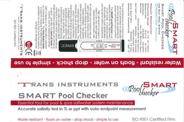 TRANS INSTRUMENTS SMART SALT POOL CHECKER – ISO 9001 CERTIFIED - Image 5