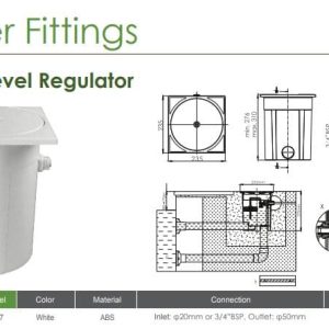EMAUX Water Leveller // Water Level Regulator – 1.5 inch connection
