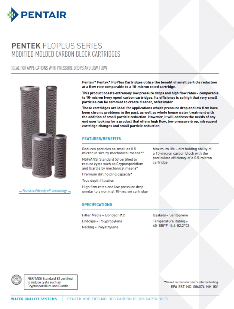 PENTAIR BIG BLUE F&B WATER FILTER – READY TO DRINK - Image 3