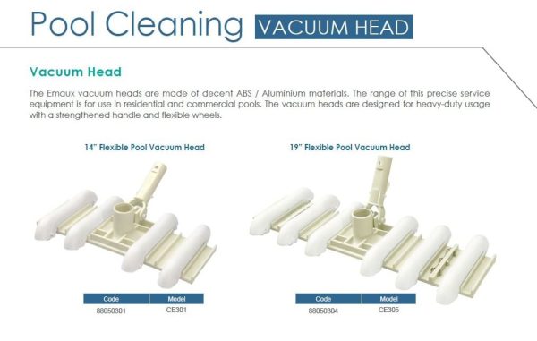 EMAUX 14″ Flexible Pool Vacuum - Image 2